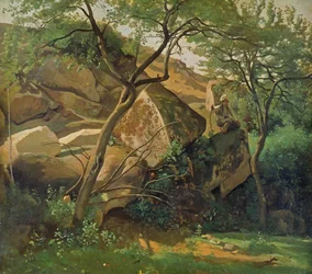 Rotsen bij Fontainebleau, 1842